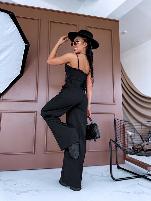 Fabric trousers "FREE FLOW VS8126-1" - BLACK